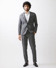 MNDDX05450 MICHEL KLEIN HOMME(ミッシェルクラン オム) ベーシックコンバーチブルジャケット セットアップ グレー