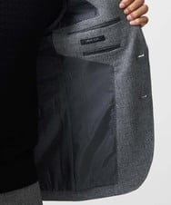 MNDGC06450 MICHEL KLEIN HOMME(ミッシェルクラン オム) メッシュ調テーラードジャケット セットアップ グレー