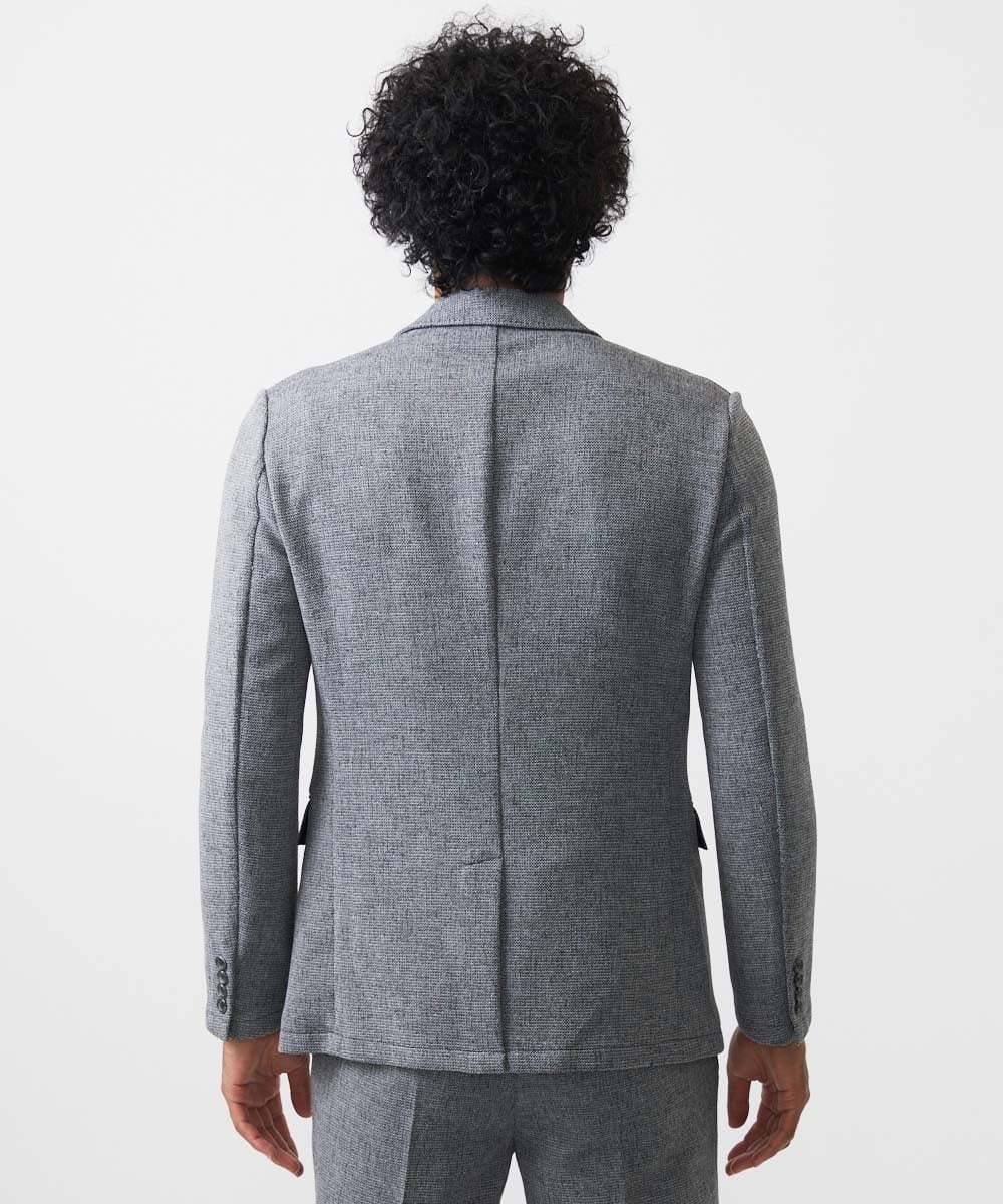 MNDGC06450 MICHEL KLEIN HOMME(ミッシェルクラン オム) メッシュ調テーラードジャケット セットアップ グレー