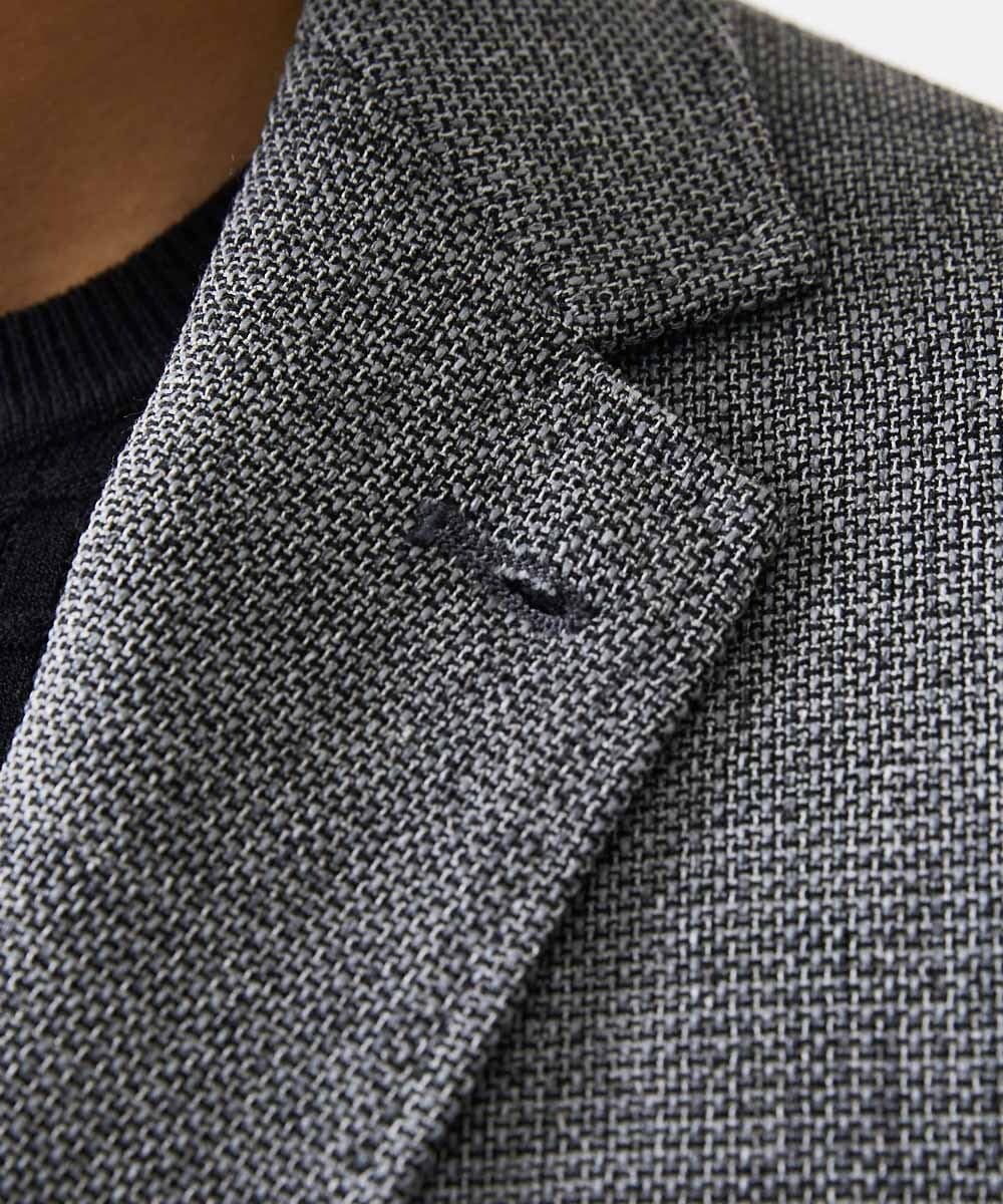 MNDGC06450 MICHEL KLEIN HOMME(ミッシェルクラン オム) メッシュ調テーラードジャケット セットアップ グレー