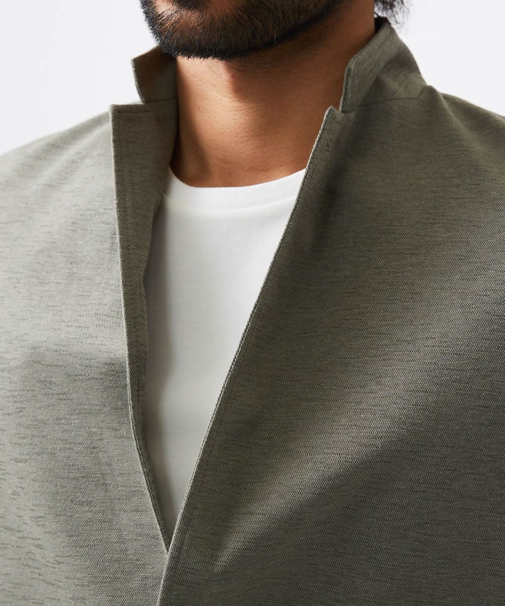 MNDGC30360 MICHEL KLEIN HOMME(ミッシェルクラン オム) カットコンバーチブルジャケット カーキ