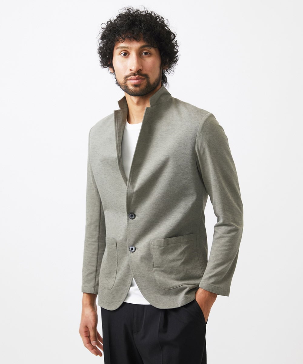 MNDGC30360 MICHEL KLEIN HOMME(ミッシェルクラン オム) カットコンバーチブルジャケット カーキ