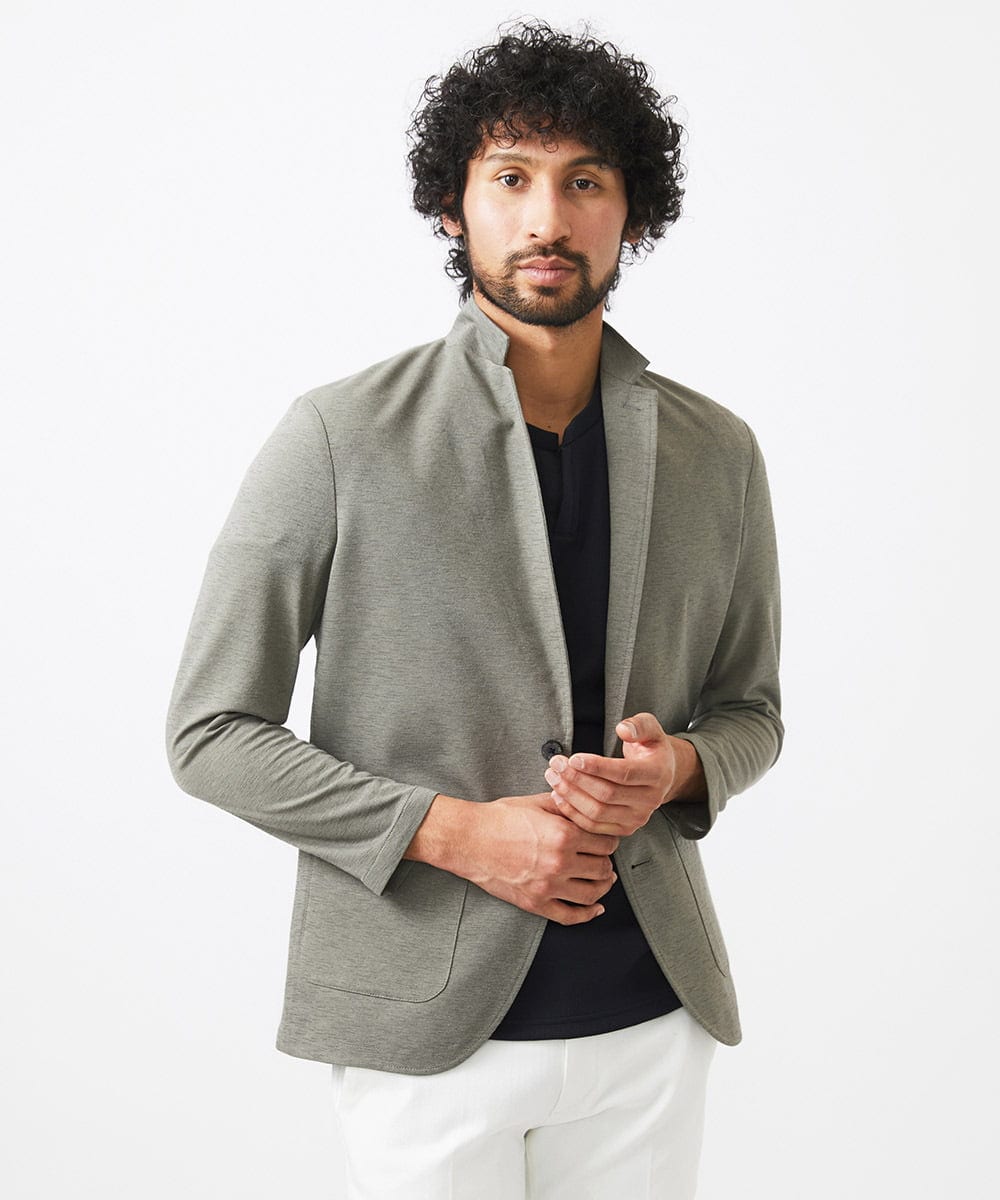 MNDGC30360 MICHEL KLEIN HOMME(ミッシェルクラン オム) カットコンバーチブルジャケット カーキ