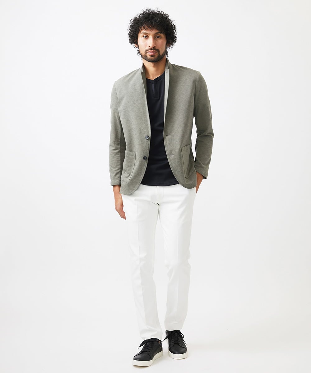 MNDGC30360 MICHEL KLEIN HOMME(ミッシェルクラン オム) カットコンバーチブルジャケット カーキ