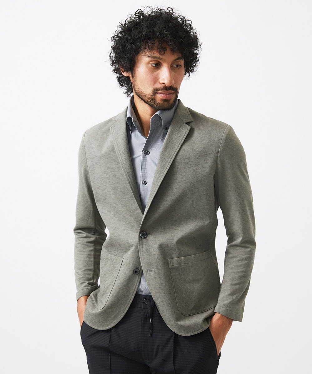 MNDGC30360 MICHEL KLEIN HOMME(ミッシェルクラン オム) カットコンバーチブルジャケット カーキ
