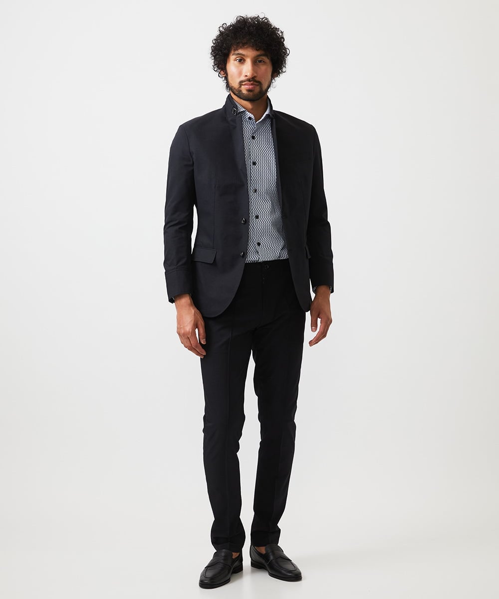 MNDGC54450 MICHEL KLEIN HOMME(ミッシェルクラン オム) メッシュコンバーチブルジャケット セットアップ ブラック