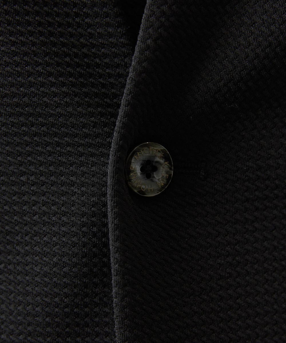 MNDGC58400 MICHEL KLEIN HOMME(ミッシェルクラン オム) ダブルフェイスノーカラージャケット セットアップ ブラック