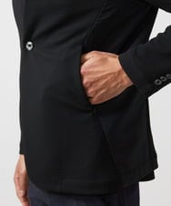 MNDGC58400 MICHEL KLEIN HOMME(ミッシェルクラン オム) ダブルフェイスノーカラージャケット セットアップ ブラック