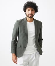 MNDGC64430 MICHEL KLEIN HOMME(ミッシェルクラン オム) メッシュテーラードジャケット セットアップ カーキ
