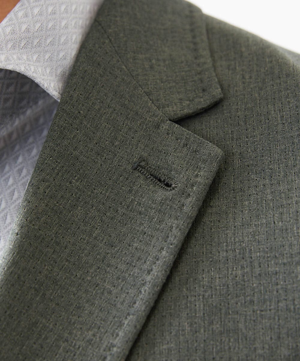 MNDGC64430 MICHEL KLEIN HOMME(ミッシェルクラン オム) メッシュテーラードジャケット セットアップ カーキ