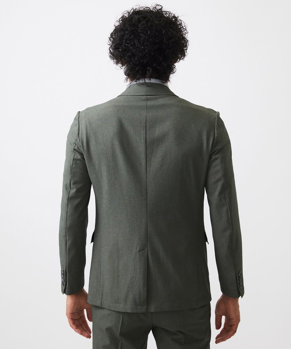 MNDGC64430 MICHEL KLEIN HOMME(ミッシェルクラン オム) メッシュテーラードジャケット セットアップ カーキ