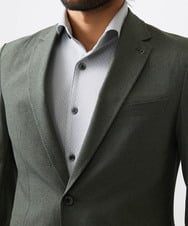 MNDGC64430 MICHEL KLEIN HOMME(ミッシェルクラン オム) メッシュテーラードジャケット セットアップ カーキ