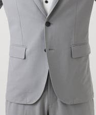 MNDGD03430 MICHEL KLEIN HOMME(ミッシェルクラン オム) 【セットアップ】コットンライクストレッチテーラードジャケット グレー