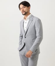 MNDGD03430 MICHEL KLEIN HOMME(ミッシェルクラン オム) 【セットアップ】コットンライクストレッチテーラードジャケット グレー