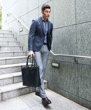 MNDGD04400 MICHEL KLEIN HOMME(ミッシェルクラン オム) 【セットアップ】ストレッチテーラードジャケット ネイビー