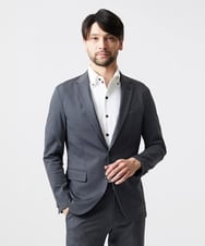 MNDGD04400 MICHEL KLEIN HOMME(ミッシェルクラン オム) 【セットアップ】ストレッチテーラードジャケット グレー