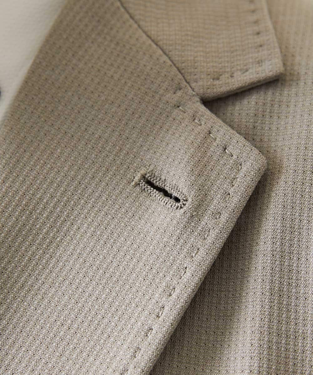 MNDGD54400 MICHEL KLEIN HOMME(ミッシェルクラン オム) 【セットアップ】メッシュテーラードジャケット ベージュ