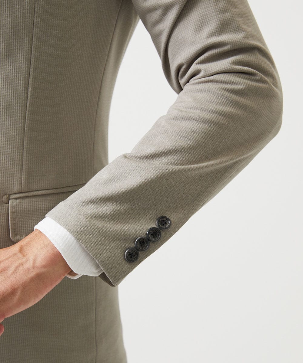 MNDGD54400 MICHEL KLEIN HOMME(ミッシェルクラン オム) 【セットアップ】メッシュテーラードジャケット ベージュ