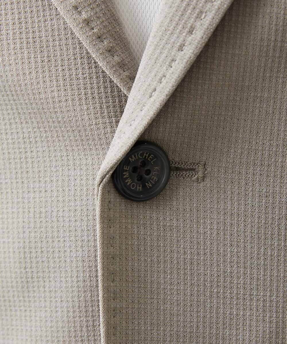MNDGD54400 MICHEL KLEIN HOMME(ミッシェルクラン オム) 【セットアップ】メッシュテーラードジャケット ベージュ