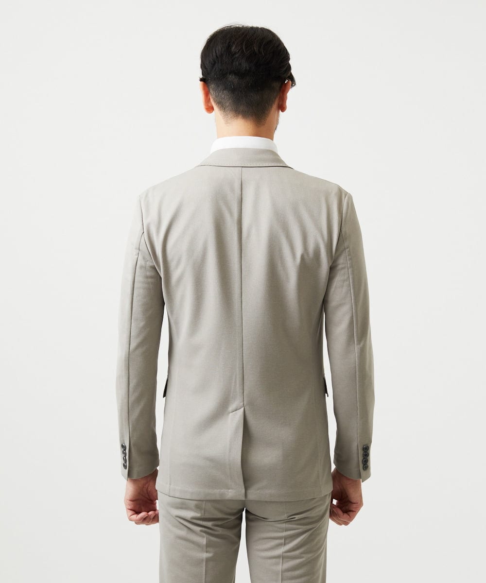 MNDGD54400 MICHEL KLEIN HOMME(ミッシェルクラン オム) 【セットアップ】メッシュテーラードジャケット ベージュ