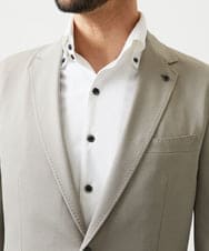 MNDGD54400 MICHEL KLEIN HOMME(ミッシェルクラン オム) 【セットアップ】メッシュテーラードジャケット ベージュ