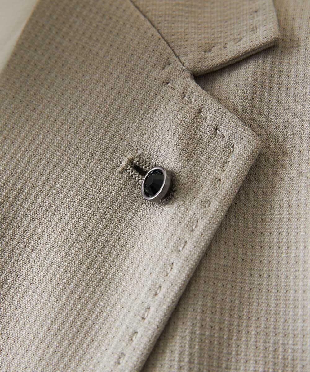 MNDGD54400 MICHEL KLEIN HOMME(ミッシェルクラン オム) 【セットアップ】メッシュテーラードジャケット ベージュ