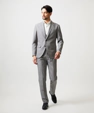 MNDGF06430 MICHEL KLEIN HOMME(ミッシェルクラン オム) 【セットアップ】メッシュプリントテーラードジャケット ライトグレー