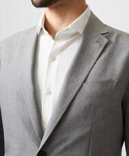 MNDGF06430 MICHEL KLEIN HOMME(ミッシェルクラン オム) 【セットアップ】メッシュプリントテーラードジャケット ライトグレー