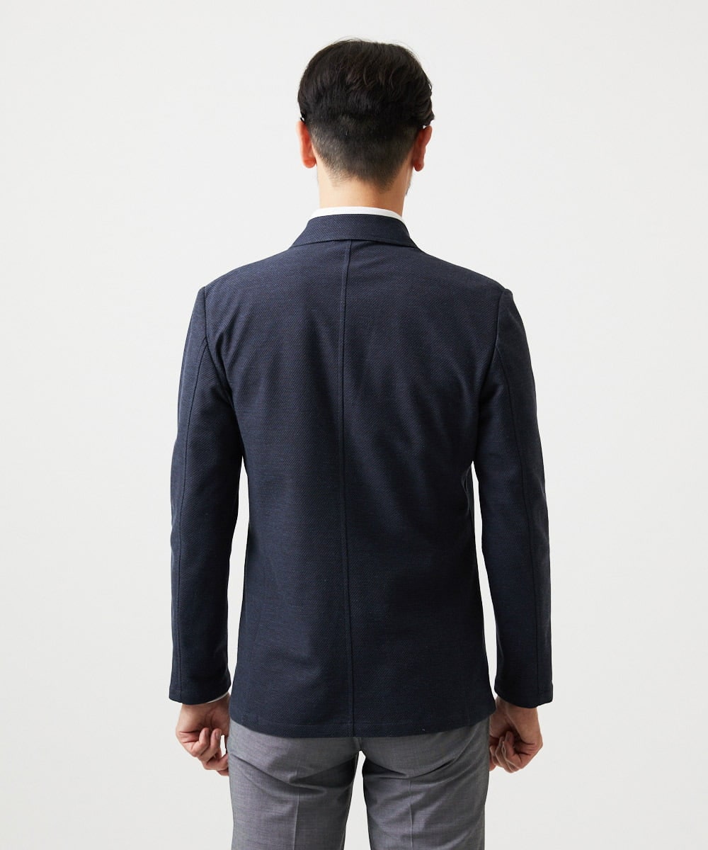 MNDGF55330 MICHEL KLEIN HOMME(ミッシェルクラン オム) ジャージカットジャケット ネイビー