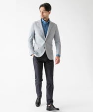 MNDGF56430 MICHEL KLEIN HOMME(ミッシェルクラン オム) 【セットアップ】ストレッチコンバーチブルジャケット グレー