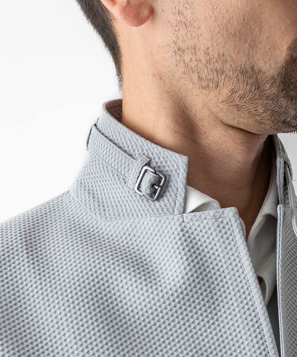 MNDGF56430 MICHEL KLEIN HOMME(ミッシェルクラン オム) 【セットアップ】ストレッチコンバーチブルジャケット グレー