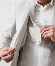 MNDGP06430 MICHEL KLEIN HOMME(ミッシェルクラン オム) テーラーカラー付きノーカラージャケット ベージュ