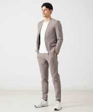 MNDGP09410 MICHEL KLEIN HOMME(ミッシェルクラン オム) ノーカラージャケット ベージュ(82)