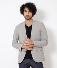 MNDGP09410 MICHEL KLEIN HOMME(ミッシェルクラン オム) ノーカラージャケット ベージュ(82)