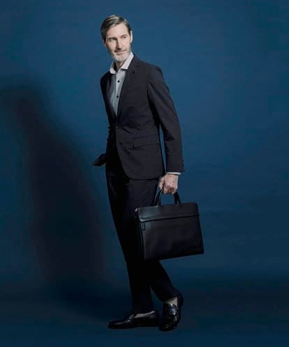 MNDGS02360 MICHEL KLEIN HOMME 幾何柄ストレッチジャケット