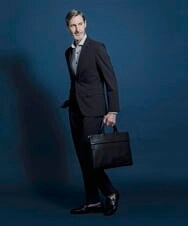 MNDGS02360 MICHEL KLEIN HOMME(ミッシェルクラン オム) 幾何柄ストレッチジャケット ネイビー(58)