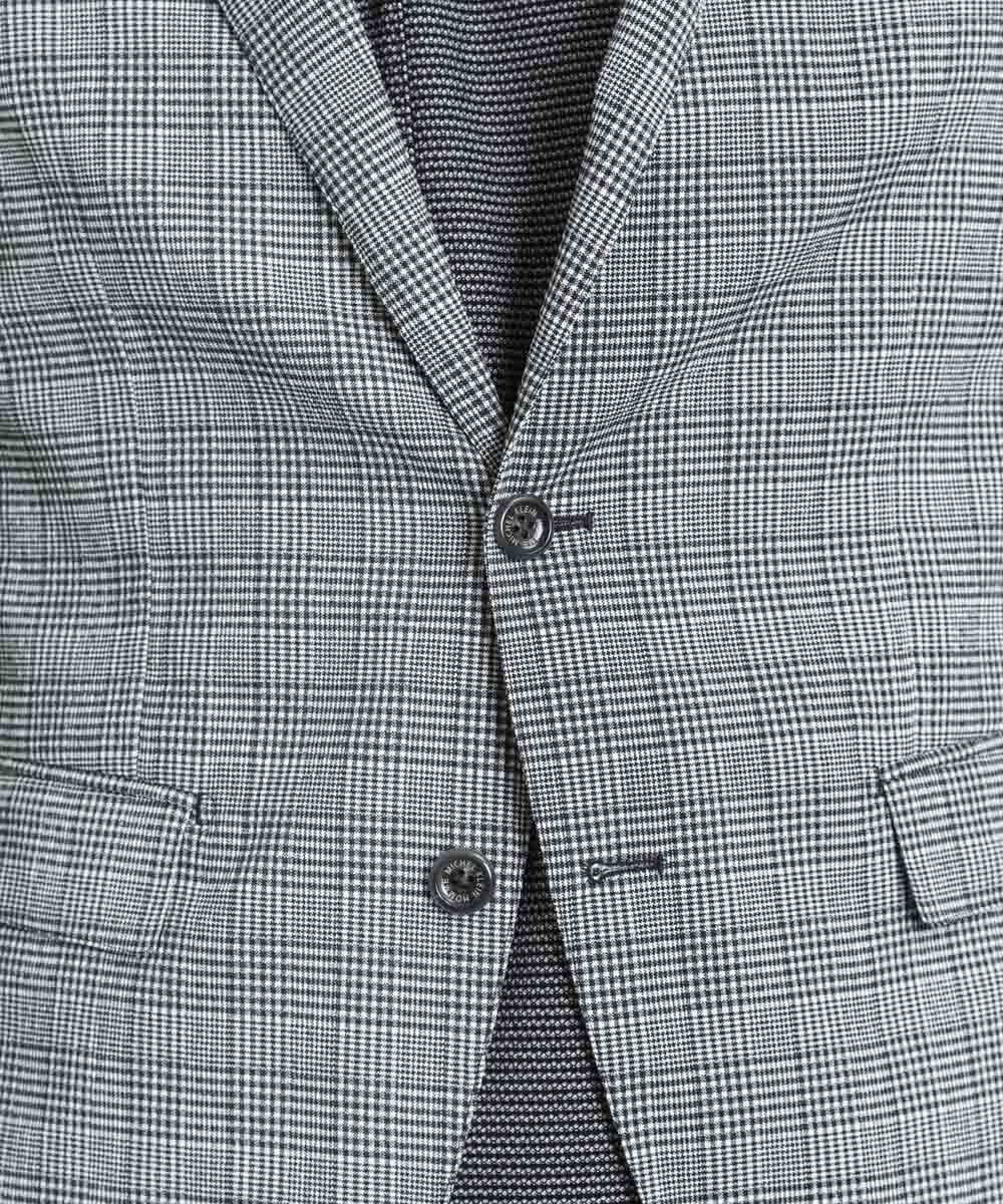 MNDGS03390 MICHEL KLEIN HOMME(ミッシェルクラン オム) チェック柄サッカージャケット ライトブルー(50)
