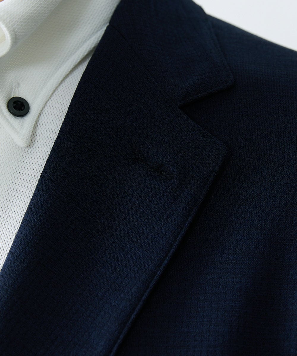 MNDGS04390 MICHEL KLEIN HOMME(ミッシェルクラン オム) メッシュストレッチジャケット ネイビー
