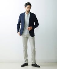 MNDGS04390 MICHEL KLEIN HOMME(ミッシェルクラン オム) メッシュストレッチジャケット ネイビー