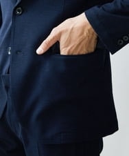 MNDGS04390 MICHEL KLEIN HOMME(ミッシェルクラン オム) メッシュストレッチジャケット ネイビー