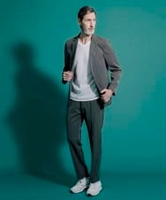 MNDGS05410 MICHEL KLEIN HOMME(ミッシェルクラン オム) デザインジャケット カーキ(36)