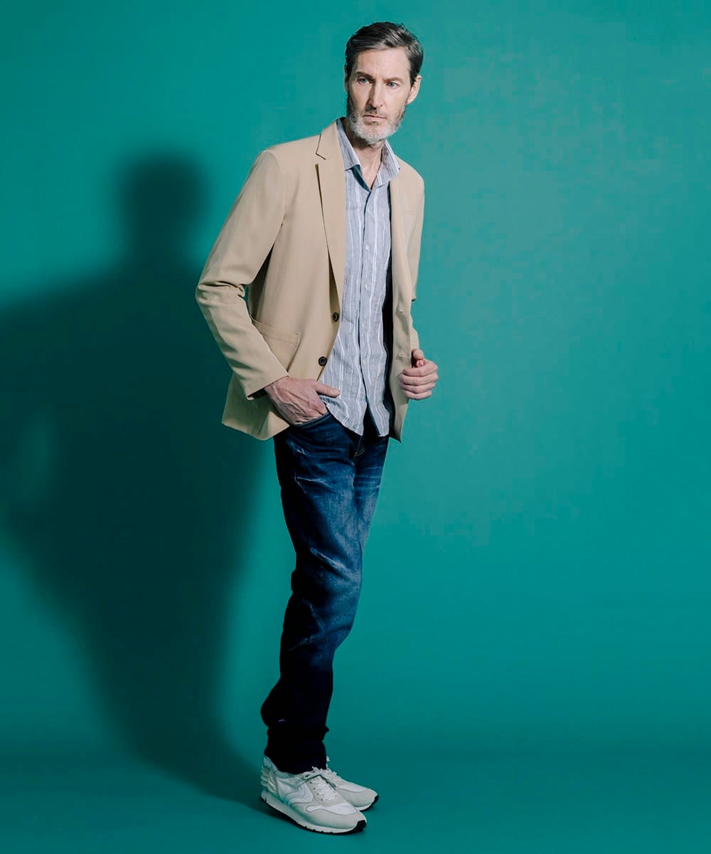 MNDGS05410 MICHEL KLEIN HOMME(ミッシェルクラン オム) デザインジャケット オフホワイト(81)