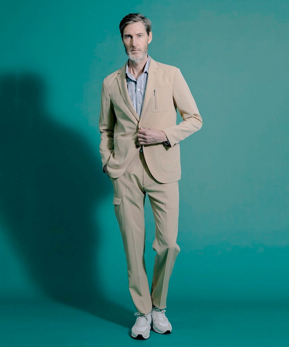 MNDGS05410 MICHEL KLEIN HOMME(ミッシェルクラン オム) デザインジャケット オフホワイト(81)