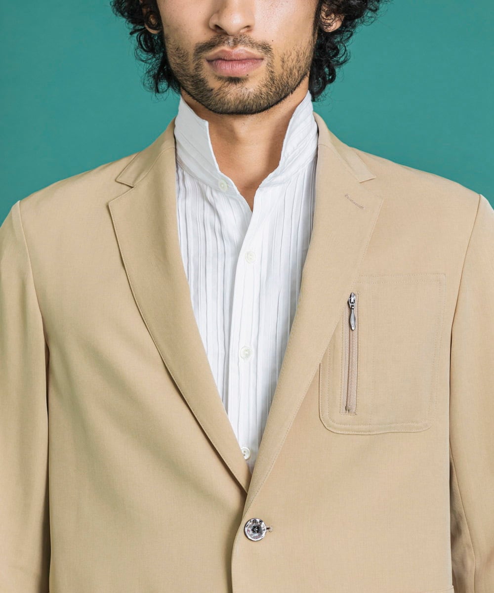MNDGS05410 MICHEL KLEIN HOMME(ミッシェルクラン オム) デザインジャケット オフホワイト(81)