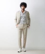 MNDGS14410 MICHEL KLEIN HOMME(ミッシェルクラン オム) ブッチャーノーカラージャケット ベージュ(82)