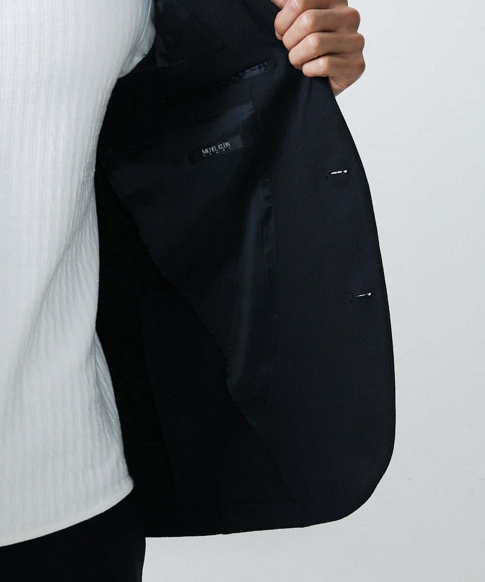 MNDGS14410 MICHEL KLEIN HOMME(ミッシェルクラン オム) ブッチャーノーカラージャケット ブラック(94)