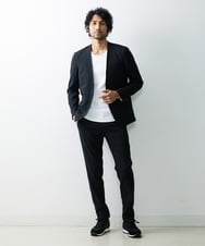 MNDGS14410 MICHEL KLEIN HOMME(ミッシェルクラン オム) ブッチャーノーカラージャケット ブラック(94)