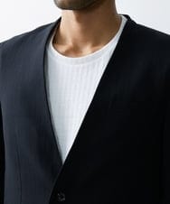 MNDGS14410 MICHEL KLEIN HOMME(ミッシェルクラン オム) ブッチャーノーカラージャケット ブラック(94)