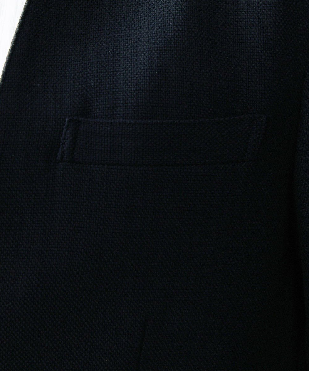 MNDGS14410 MICHEL KLEIN HOMME(ミッシェルクラン オム) ブッチャーノーカラージャケット ブラック(94)