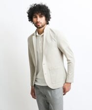 MNDGS30330 MICHEL KLEIN HOMME(ミッシェルクラン オム) リネンカットジャケット アイボリー(80)